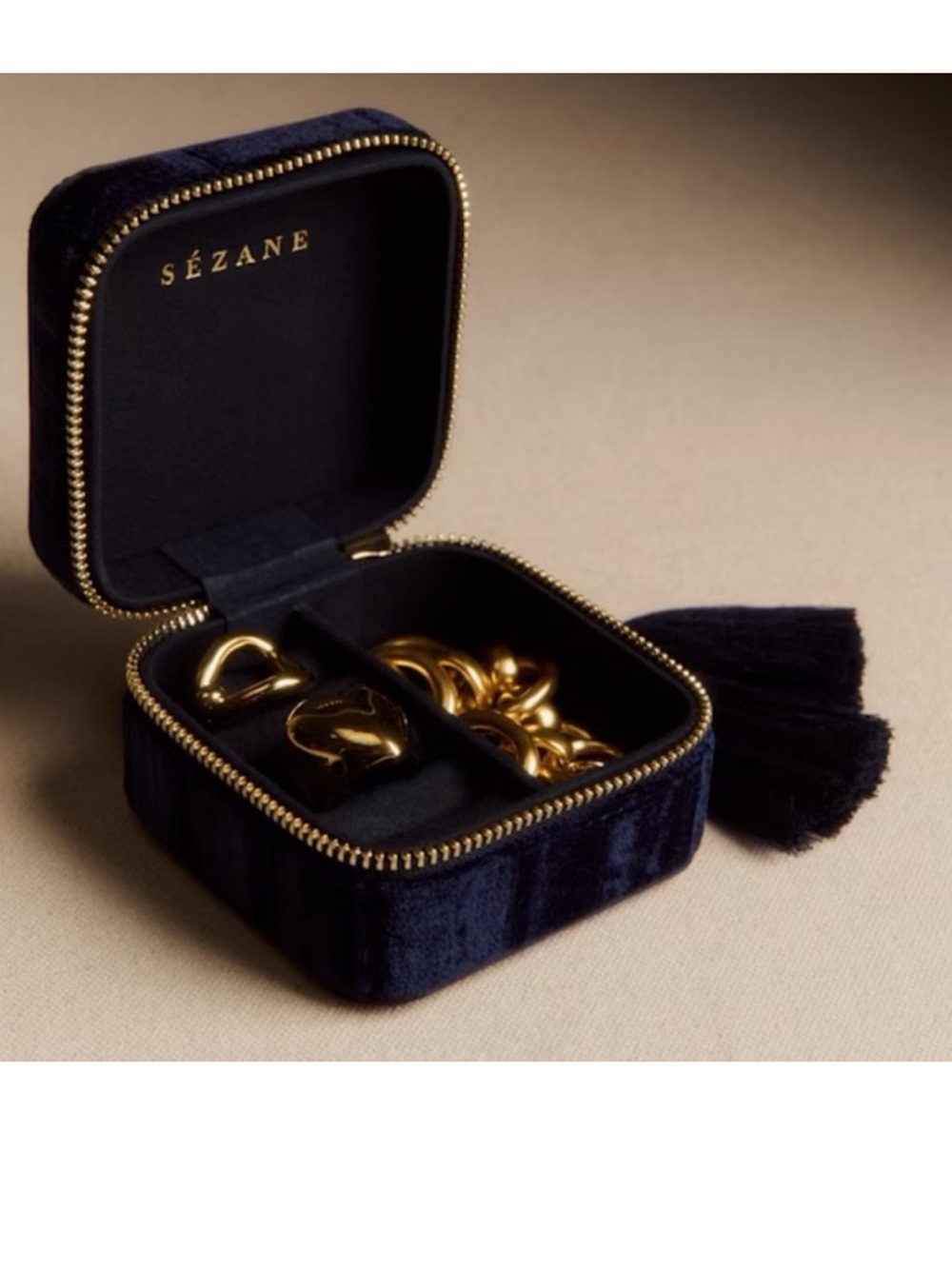 Sézane Travel Jewelry Case